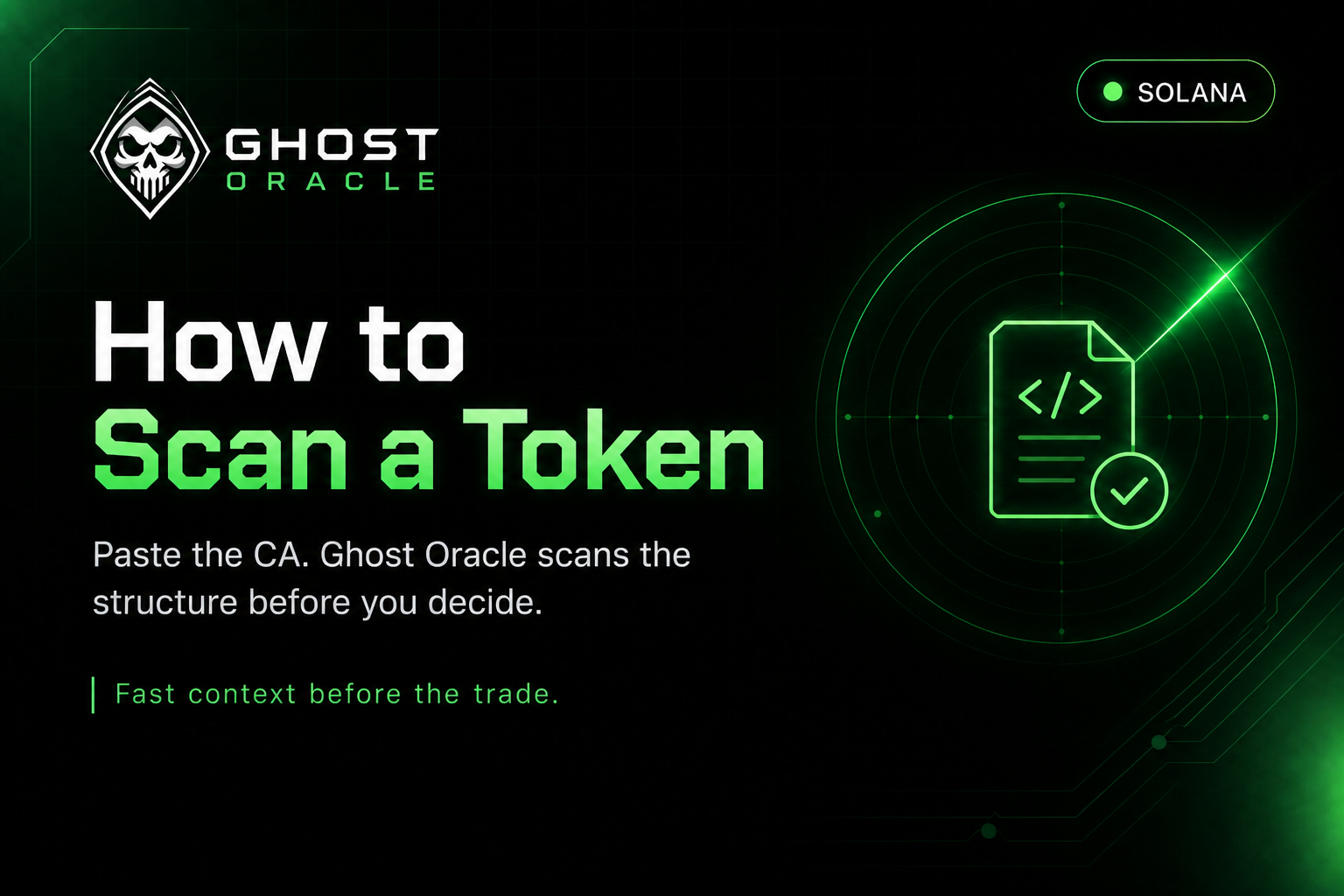 How to Scan a Token